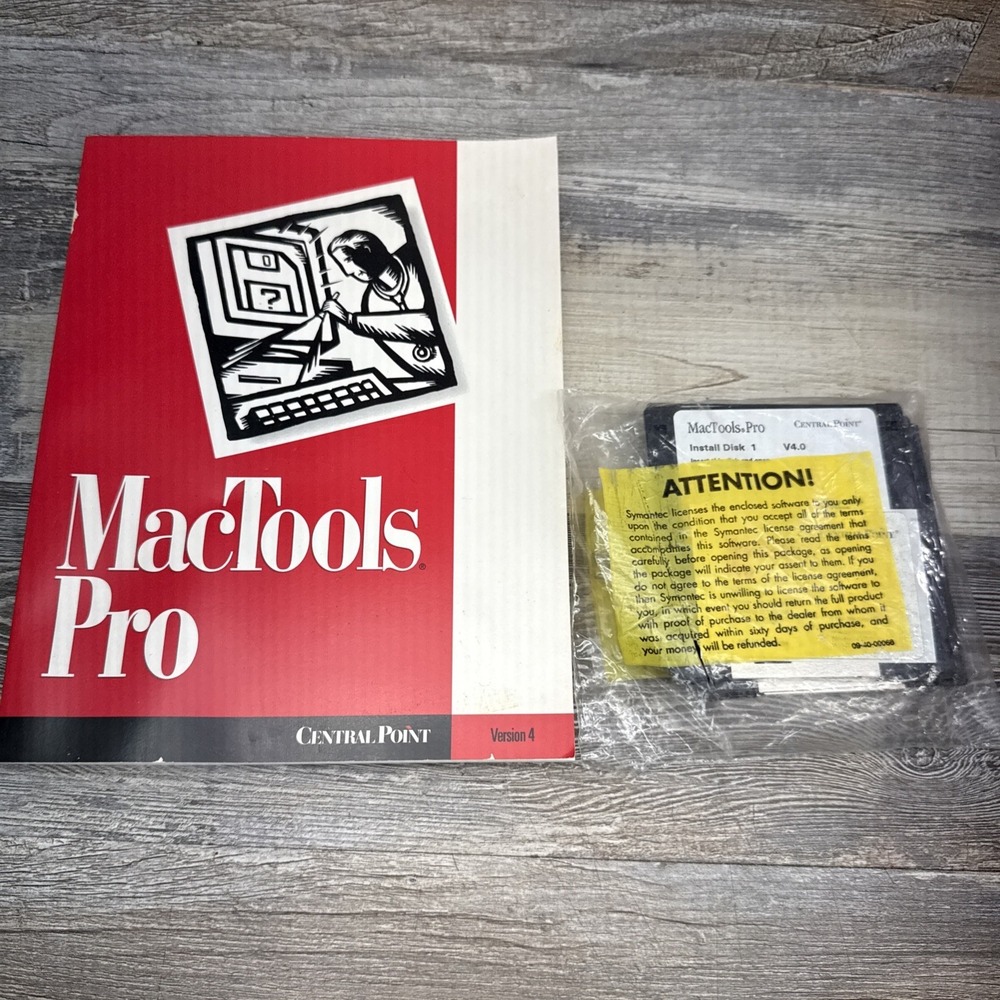 MacTools Pro Version 4 By Central Point Sealed Floppy Disks